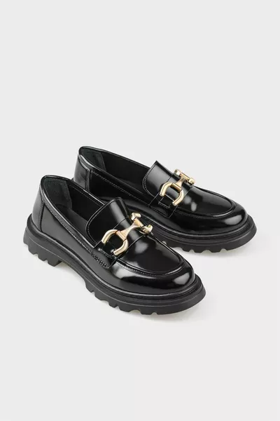 Zwarte loafer voor dames
