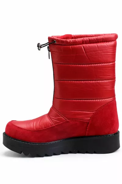 Rode sneeuwlaarzen voor dames