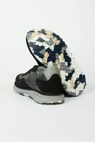 Schwarze Herren Sneakers aus Wildleder 