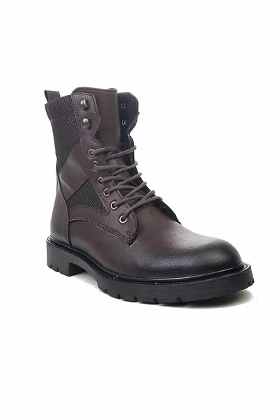 Braune Herren Winter Poststiefel Wasserdicht 