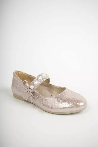 Incimoda Einlegesohle orthopädisch sehr leicht sehr bequem Pearl Detali Ribbon Ballerinas für Mädchen