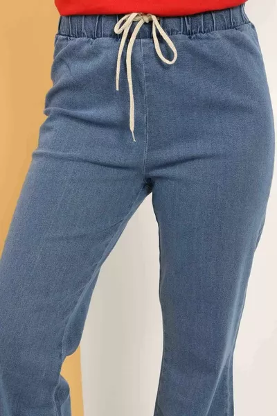 Jeans Jambe Espagnole  Bleu Clair