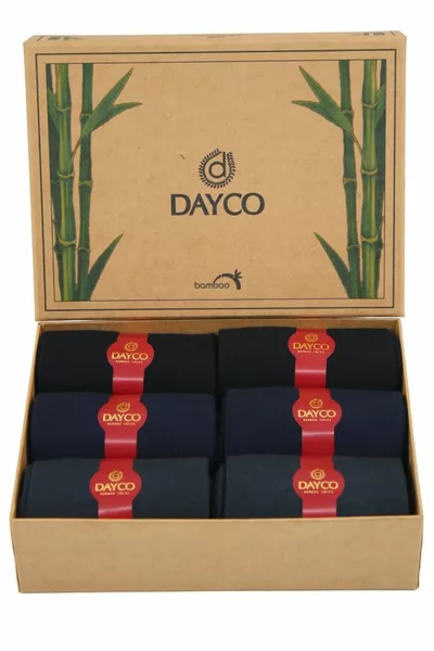 طقم بامبو موسمي بريميوم 6 قطع (2 أسود، 2 أزرق كحلي، 2 مدخن)