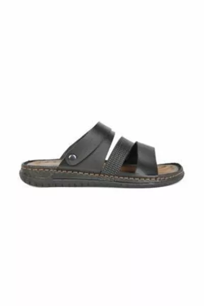 Heren Volledig Orthopedisch Lederen Casual Outdoor Sandalen Slippers - Golden Step