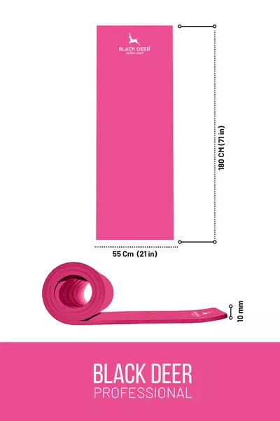 Ultra Leichte Pilates Yoga Camp Matte Übungsunterlage Rutschfeste Unterseite  cm  mm