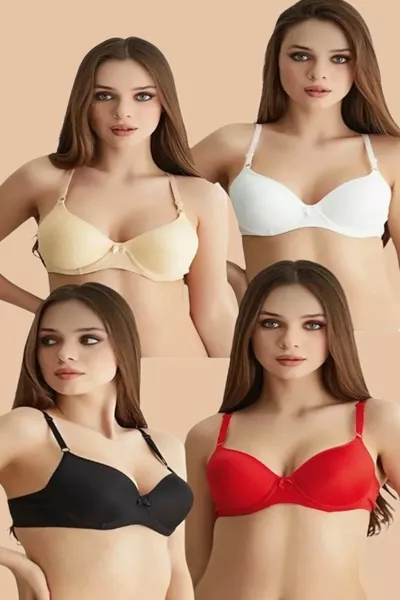 4 Padded Underwire Bras
