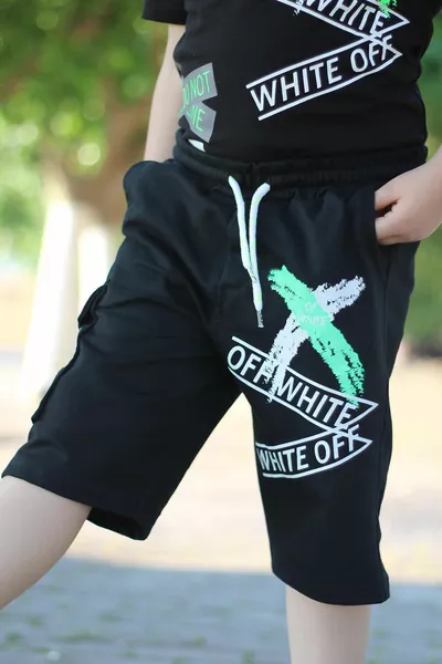 Triple X Printed Cargo Pocket Boys' Shorts