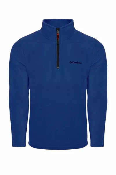 Men's Indigo Fleece Half-Zip Boat Neck Outdoor Fleece