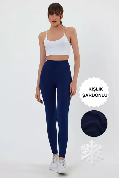 Thick Winter Lined High-Waist Shaping Leggings with Fleece Interior