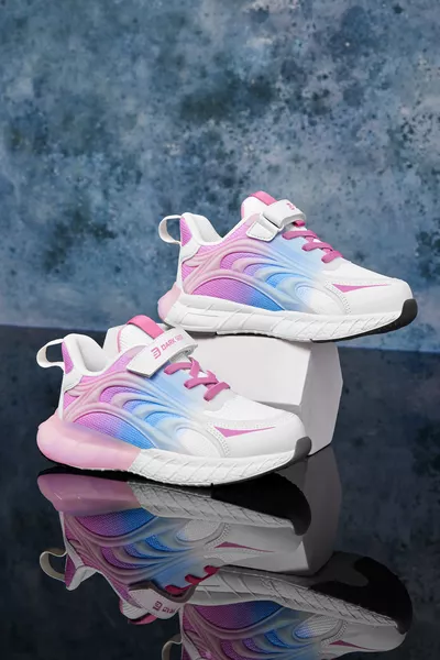 حذاء أطفال رياضي DS ميثريل أبيض أزرق بودرة