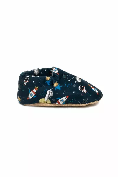 Space Non-Slip Sole Baby Booties
