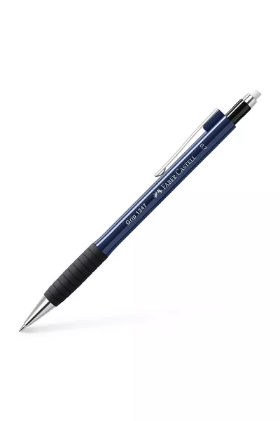 Ручка Grip  с наконечником 0,7 мм, цвет темно-синий,  года, с ластиком, металлический стержень, эргономичный дизайн