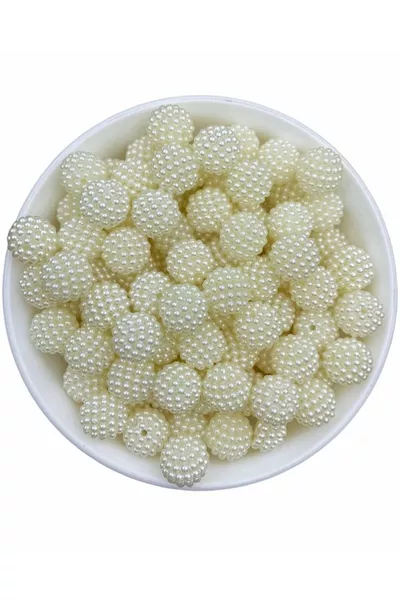  г  мм кремового цвета бусины с кусочками ежевики для изготовления украшений (~ шт.)