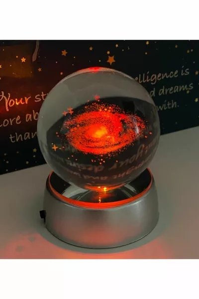 Светещ стъклен глобус Млечен път