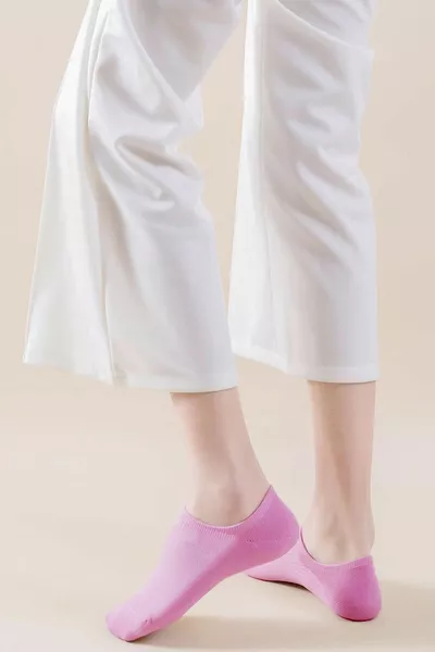 طقم جوارب نسائية صيفية رياضية ملونة مكون من 7 قطع (قطن عالي)