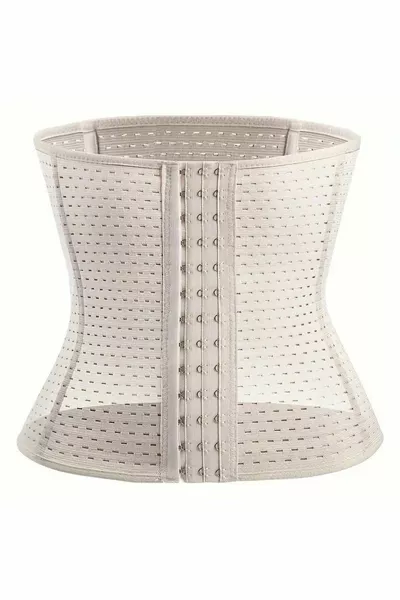 Ulyana Modell 5 Zonen Luftdurchlässiges Latexkorsett Hautfarbe