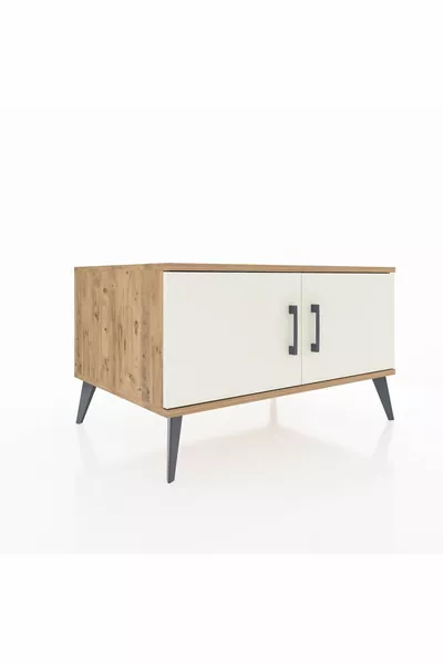 خزانة كرونوس ذات رفين وبابين، صنوبر-حجر الصوان/صنوبر