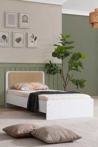 Chambre d'enfant Linda - Armoire 3 portes, Lit, Bureau