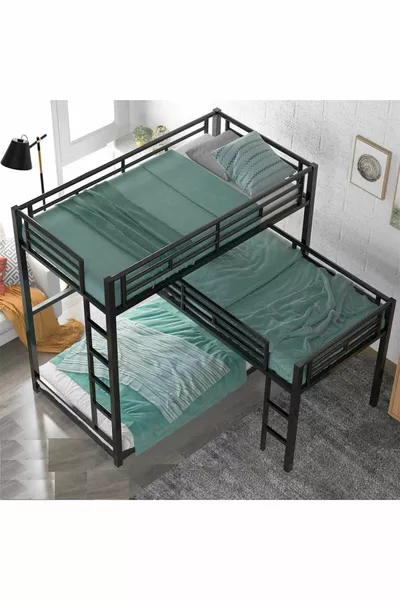 Tasarım Üç Kişilik Modern Tasarım Ranza