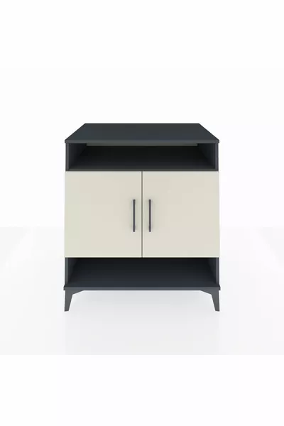 Kronos Dresser 3 Shelves 2 Doors Anthracite-Sandstone