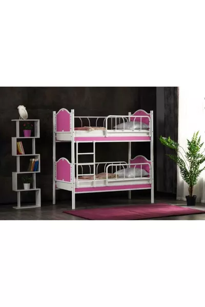 Baby İnci Bunk Bed Pink