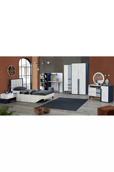 Point Blue Youth Bedroom Set