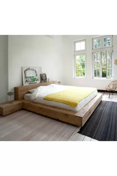 Custom Design Spruce Cube Bed Platform