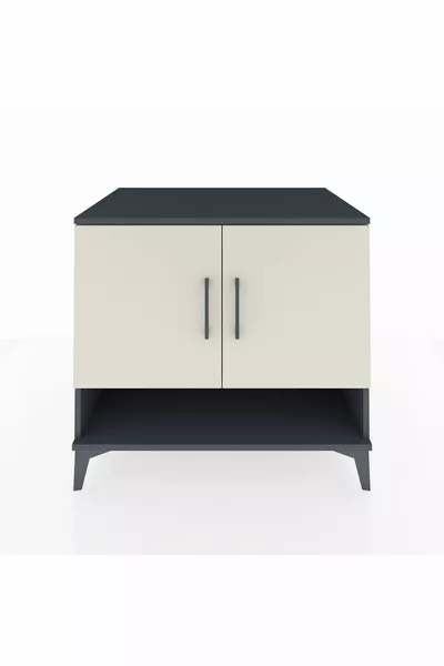 Kronos Dresser 2 Shelves 2 Doors Anthracite-Sandstone