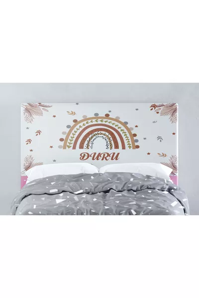 Housse de tête de lit Arc-en-ciel nommée