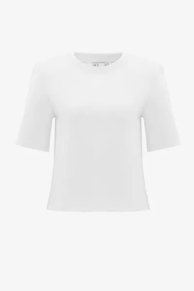 Premium Pamuklu Kısa Kol Vatkalı Kadın Tişört