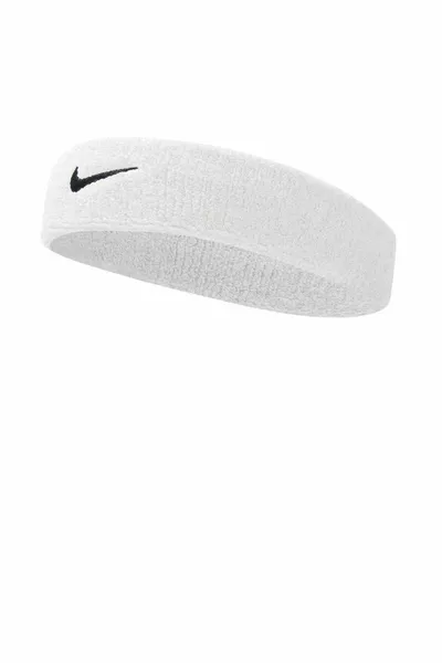 Unisex White Nike Swoosh Headband