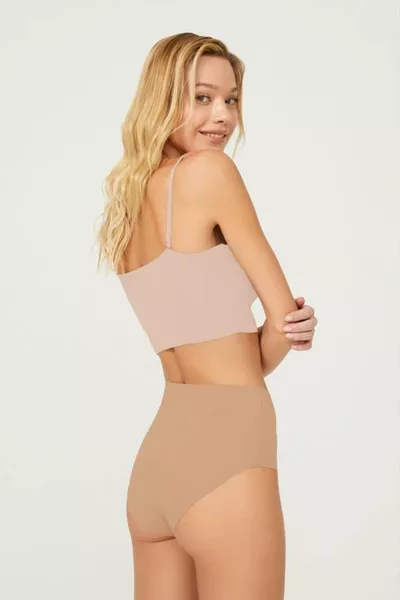 High Waist Basic Laser Cut Bikini Slip 6er Pack-2