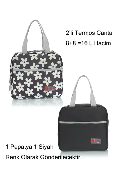 2-teiliges Set Essens-Tragetasche, warm und kalt, thermische Flaschen-Tragetasche für Babynahrung