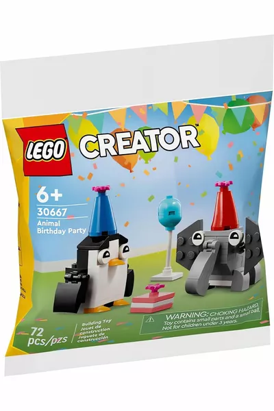 ® Festa di Compleanno degli Animali + Set di Creazione di Giocattoli per Bambini (Pezzo)