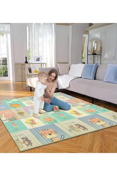 حصيرة لعب قابلة للطي من فورست سيتي  × × 1 سم