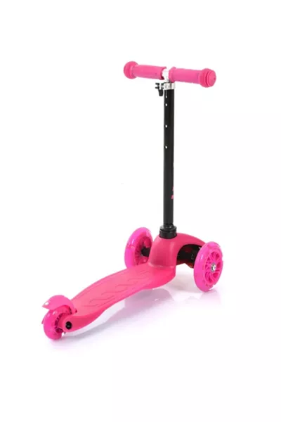 Pink 3-Wheel LED Light Scooter