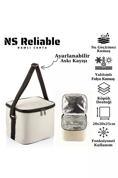 Термос-холодильник Lt для кемпинга и пикника, сохраняющий тепло и холод, с ремнем, термоизоляционная сумка, сумка-холодильник