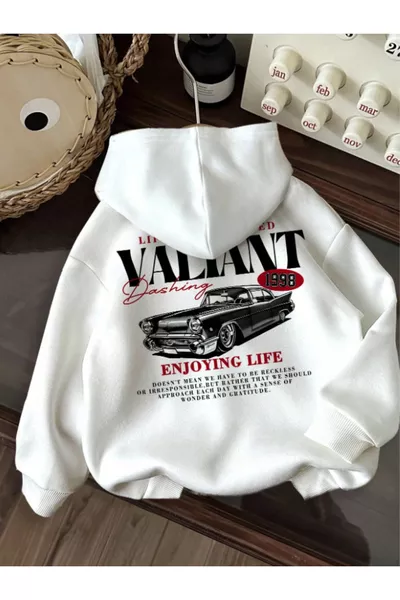 Unisex Men/Women VALIANT Colorful Custom Printed Cotton Oversized Hoodie