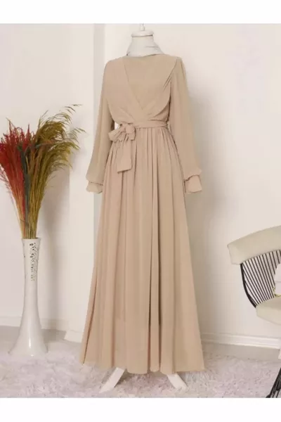 Chiffon-Abendkleid (NARROW FIT)