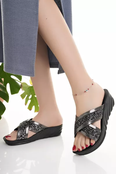 Дамски ежедневни чехли елегантни удобни за млади майки, за вкъщи, море, плаж, подарък за теферич, външни чехли