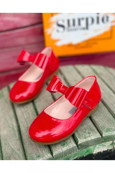 Fiyonk Detaylı Bantlı Ortopedik Çocuk Babet