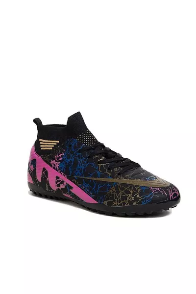 Chaussures de football unisexes Air LaLiga semi-professionnelles avec chaussettes, semelle en caoutchouc pour terrains en pelouse ou gazon synthétique