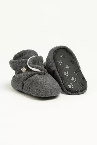 Rutschfeste Sohle, atmungsaktive Baumwollfütterung, verstellbarer Druckknopf, Hausschuh, Baby-Pantoffel