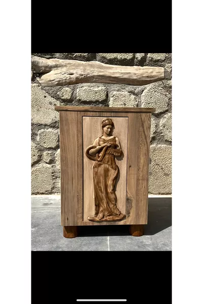 Misswoodtr Nachtkastje 1 Plank Rustieke Ladekast