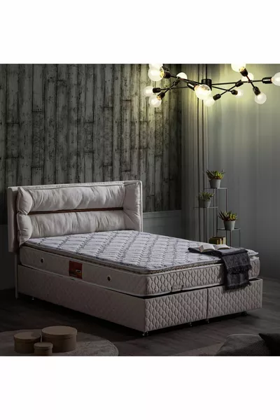 طقم سرير رئيسي برشلونة مفرد - كريمي