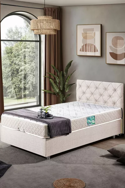 Set van september, eenpersoons boxspring met hoofdeinde