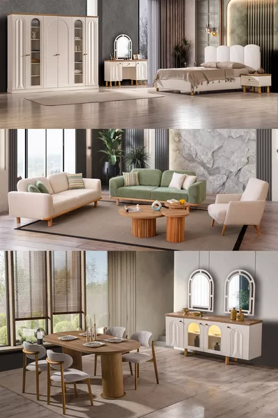 باقة زفاف بوهيمي صامتيا