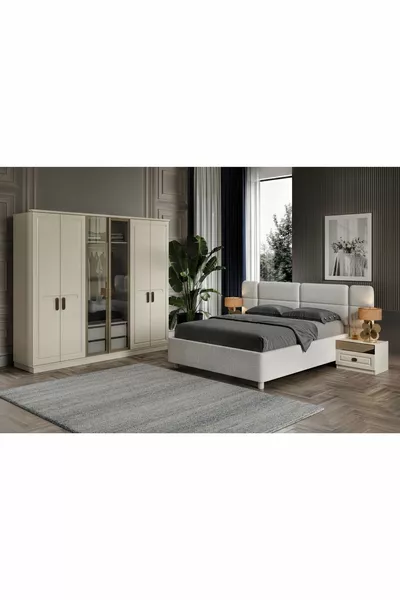 Sufa Cream Yatak Odası Takımı