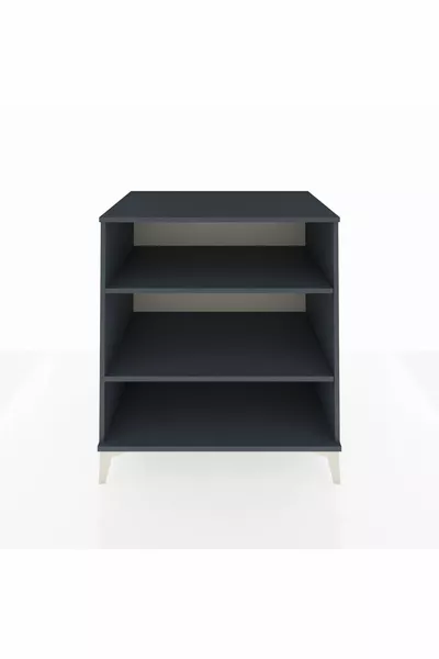 خزانة كرونوس ذات رفين أنثراسيت-أنثراسيت