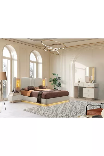 MONTANA MDF BAZALED LED SLAAPKAMERSET